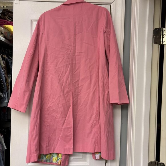 Ladies Jones New York All Weather Petal Pink Lined Coat. Medium. So Cute. Button - Picture 10 of 10